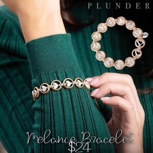 Plunder Gold and Silver Heart Charm Bracelet